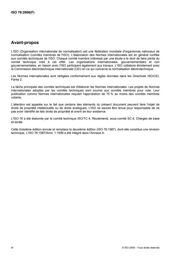 SIST ISO 76:2006 ISO 76:2006 - Roulements -- Charges statiques de base - Page 4 preview