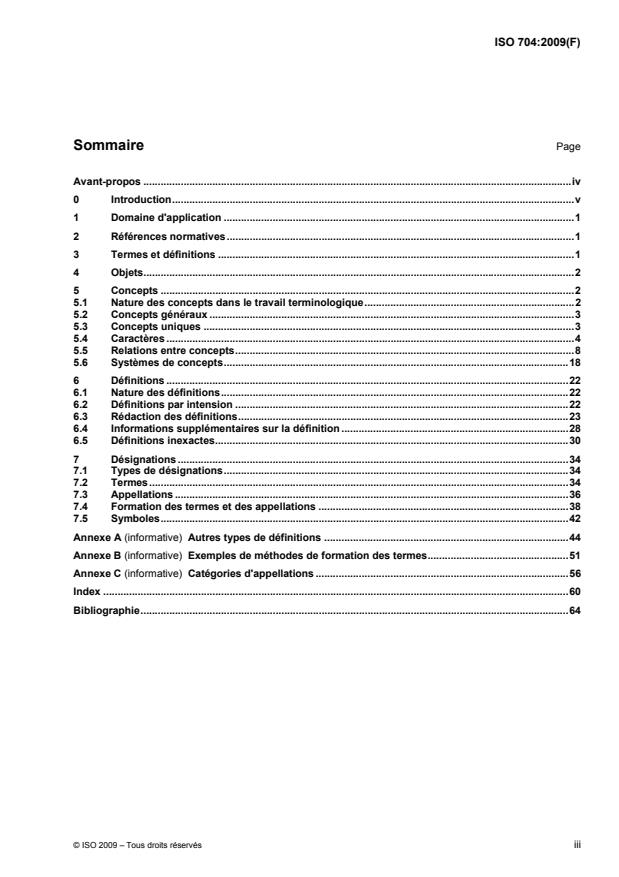 ISO 704:2009 - Travail terminologique -- Principes et méthodes