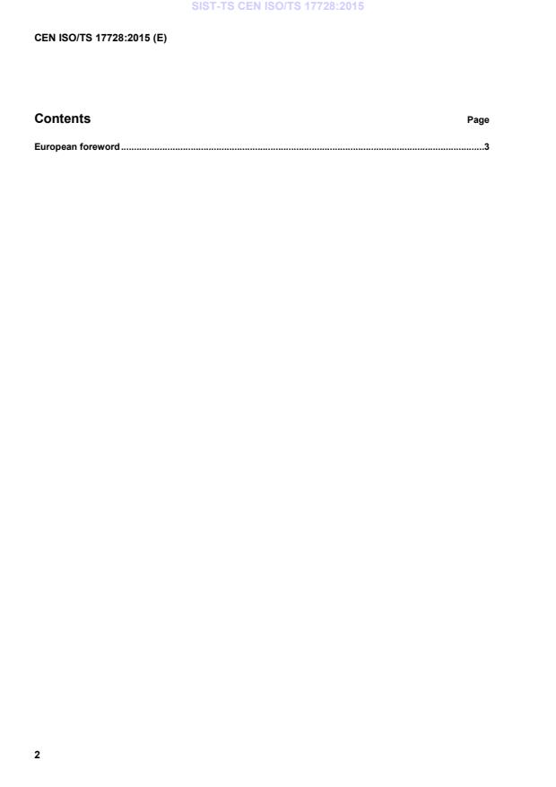 CEN ISO/TS 17728:2015 TS CEN ISO/TS 17728:2015 - Page 4 preview