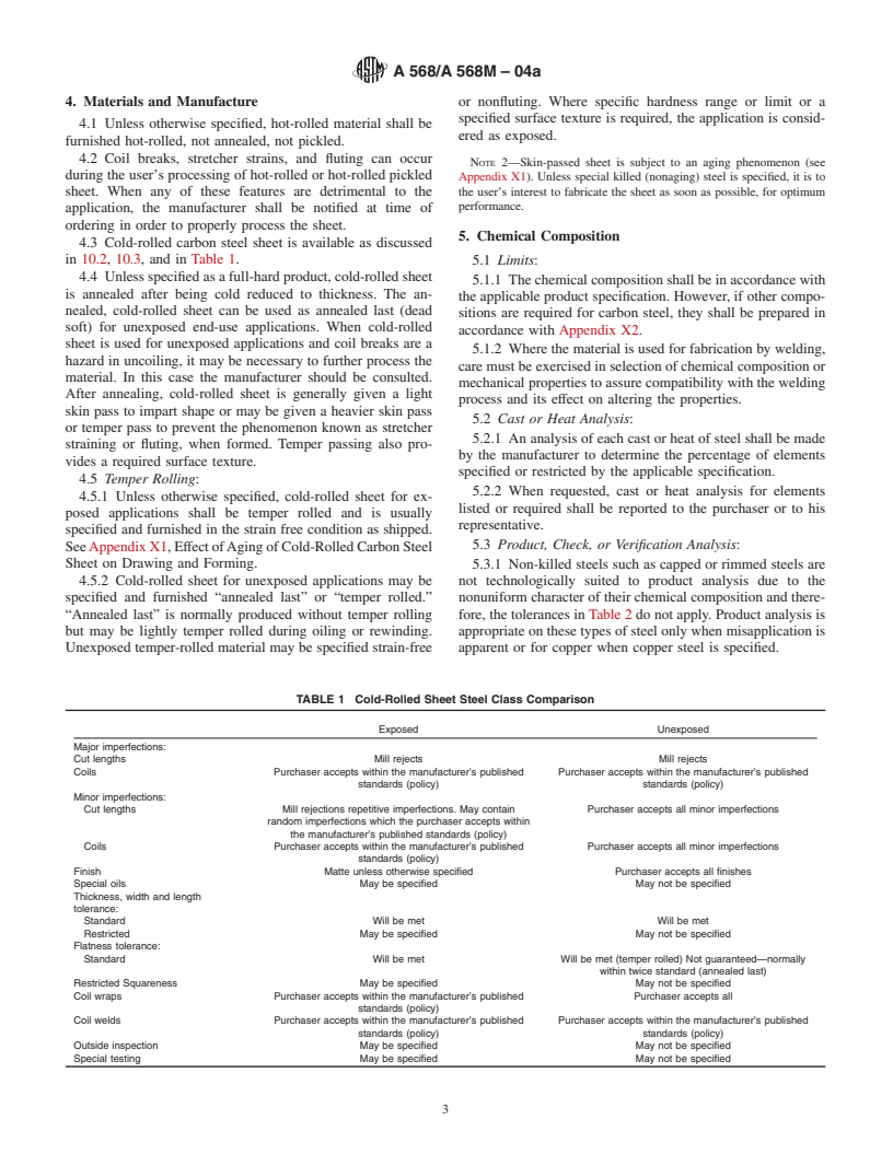 ASTM A568/A568M-04a - Standard Specification for Steel, Sheet, Carbon, and High-Strength, Low-Alloy, Hot-Rolled and Cold-Rolled, General Requirements for