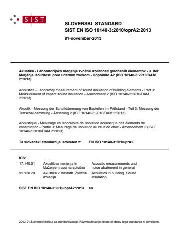 EN ISO 10140-3:2010/oprA2:2013