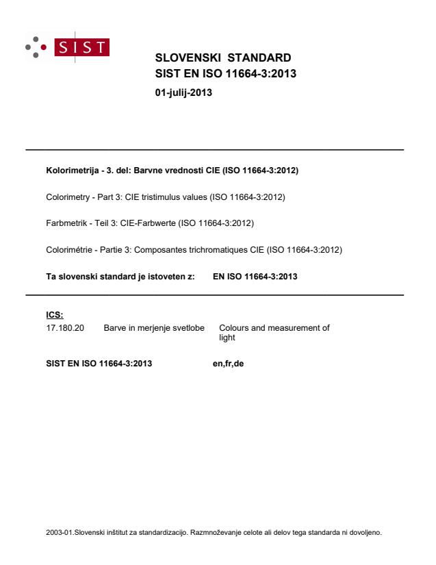 EN ISO 11664-3:2013