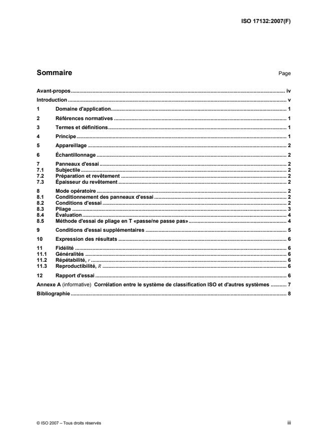 ISO 17132:2007 ISO 17132:2007 - Peintures et vernis -- Essai de pliage en T - Page 3 preview