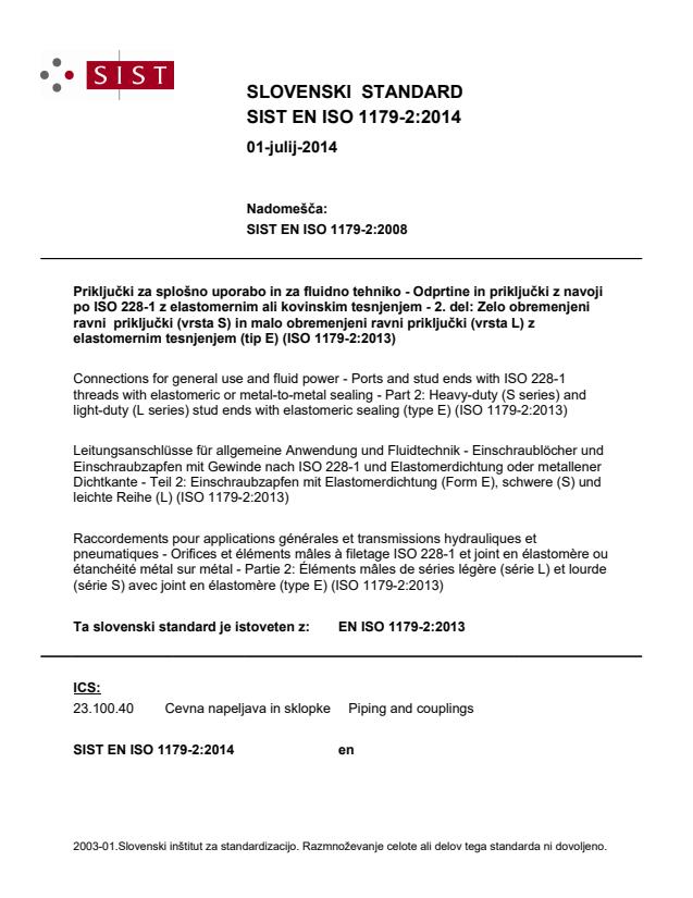 SIST EN ISO 1179-2:2014