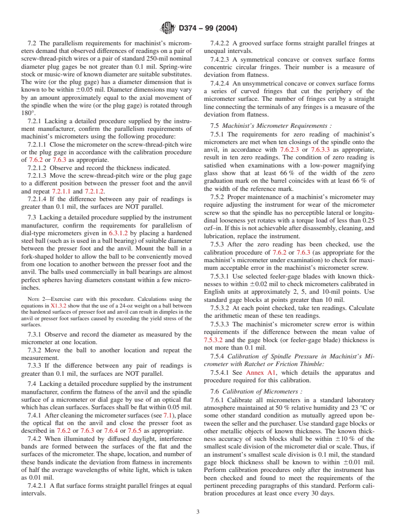 ASTM D374-99(2004) - Standard Test Methods for Thickness of Solid Electrical Insulation (Withdrawn 2013)