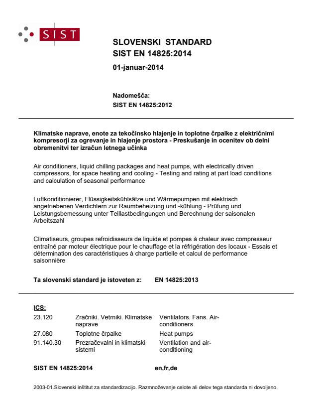 SIST EN 14825:2014 - BARVE na PDF-strani 73,78. natisnjeno za čitanico-ČB
