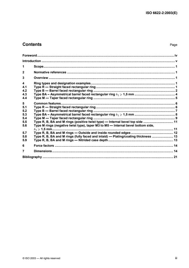 ISO 6622-2:2003 - Internal combustion engines -- Piston rings