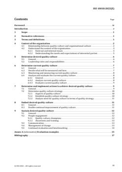 ISO 10010:2022 ISO 10010:2022 - Quality management — Guidance to understand, evaluate and improve organizational quality culture
Released:25. 08. 2022 - Page 3 preview