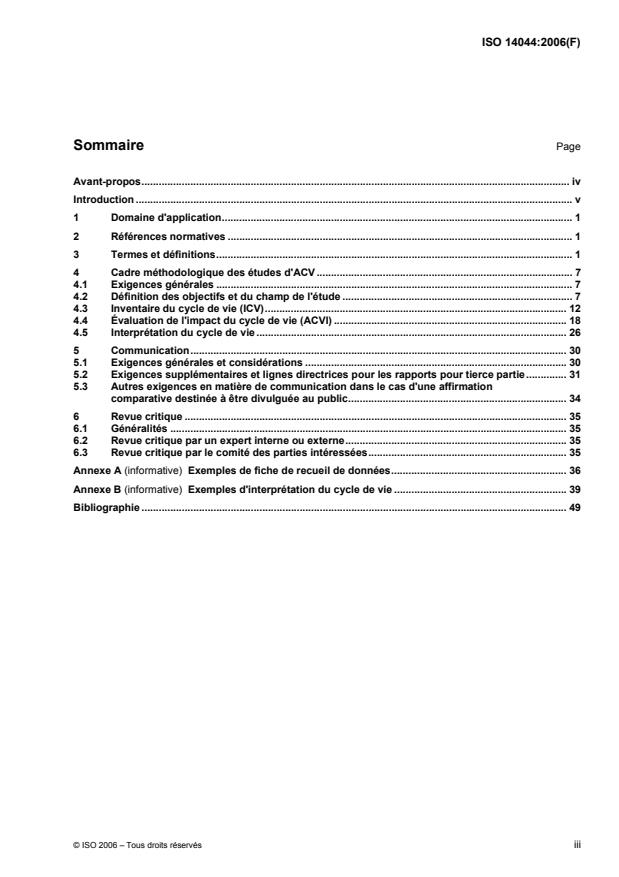 ISO 14044:2006 - Management environnemental -- Analyse du cycle de vie -- Exigences et lignes directrices