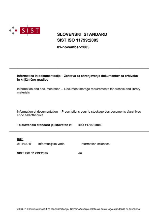 ISO 11799:2005