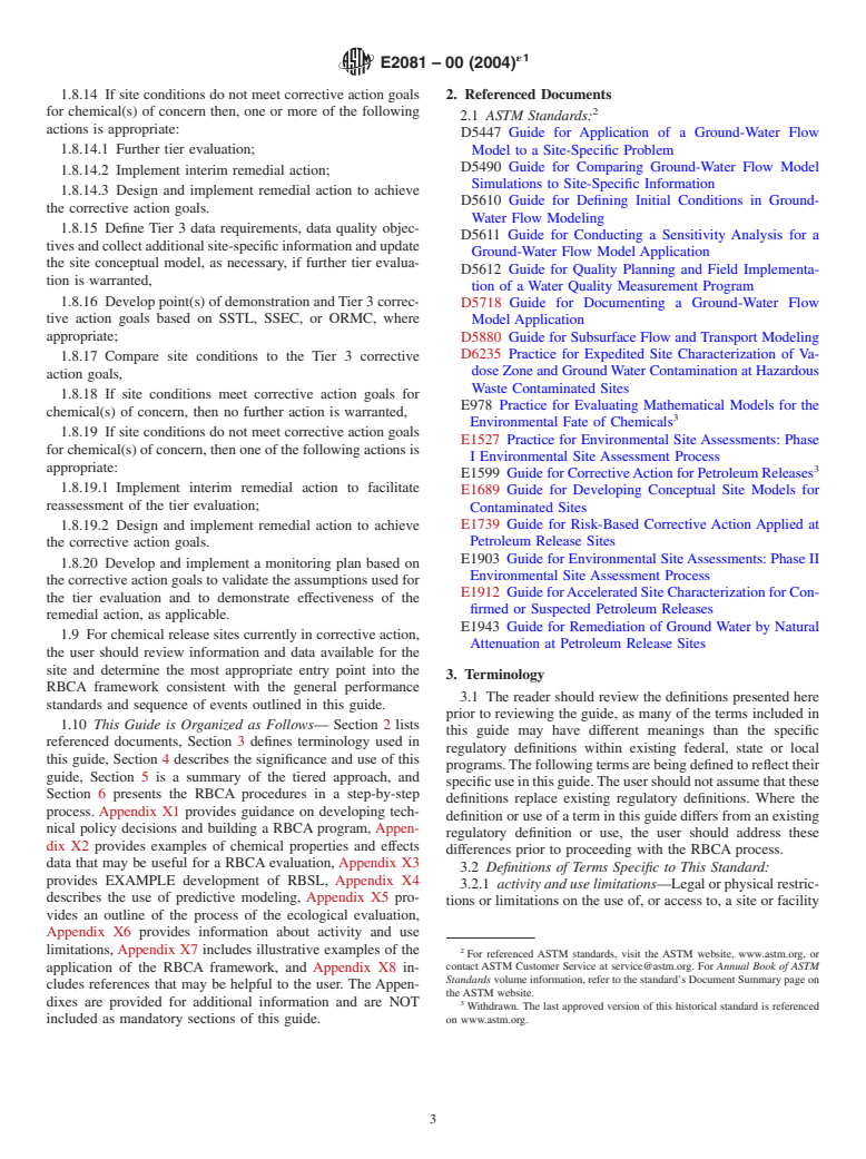 ASTM E2081-00(2004)e1 - Standard Guide for Risk-Based Corrective Action