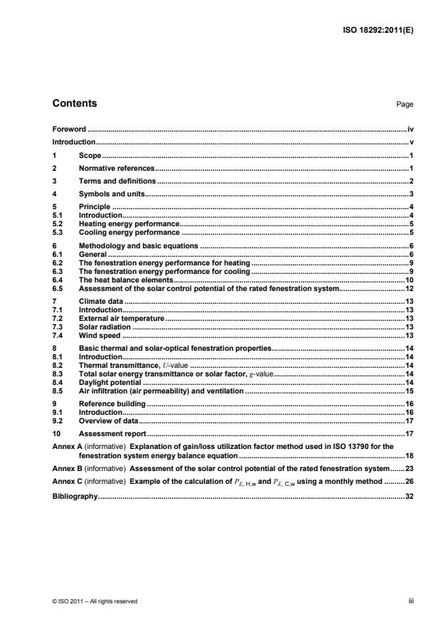 ISO 18292:2011 - Energy performance of fenestration systems for residential buildings -- Calculation procedure