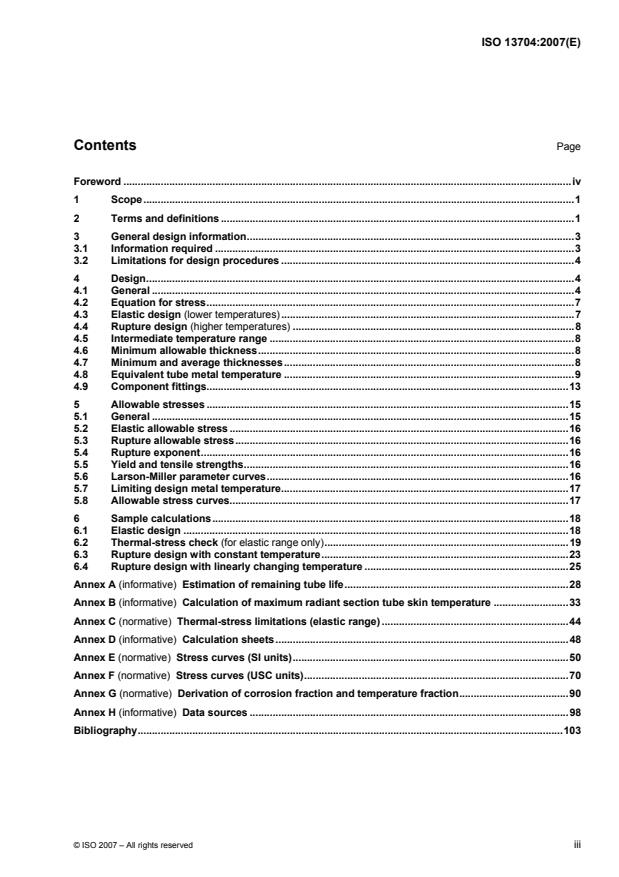 ISO 13704:2007 - Petroleum, petrochemical and natural gas industries -- Calculation of heater-tube thickness in petroleum refineries