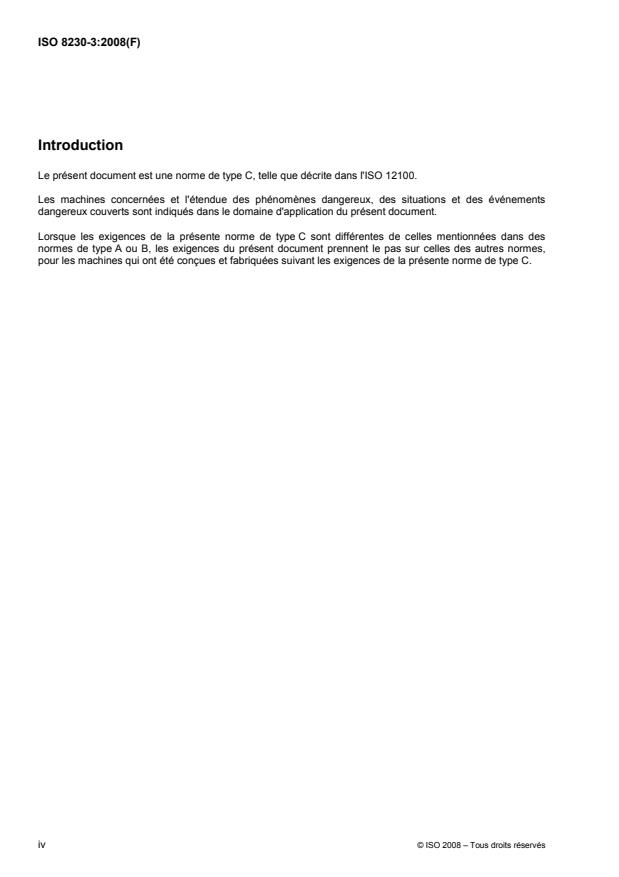 ISO 8230-3:2008 ISO 8230-3:2008 - Exigences de sécurité pour les machines de nettoyage a sec - Page 4 preview