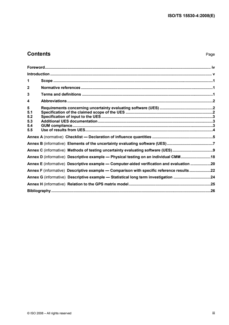 ISO/TS 15530-4:2008 - Geometrical Product Specifications (GPS) — Coordinate measuring machines (CMM): Technique for determining the uncertainty of measurement — Part 4: Evaluating task-specific measurement uncertainty using simulation
Released:5/22/2008