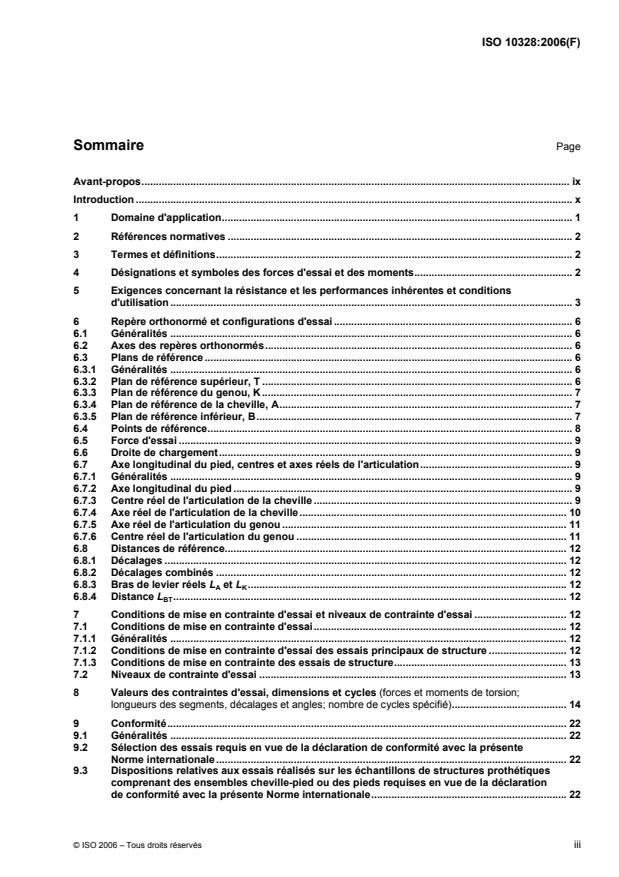 ISO 10328:2006 - Protheses -- Essais portant sur la structure des protheses de membres inférieurs -- Exigences et méthodes d'essai