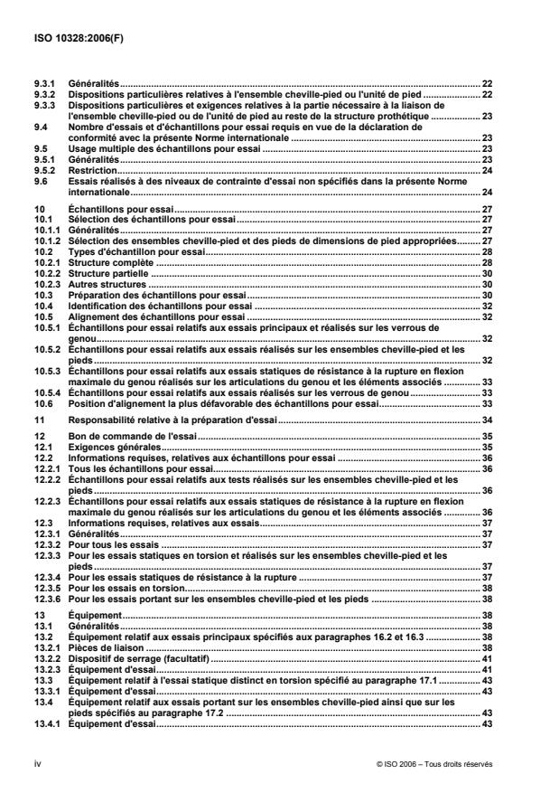 ISO 10328:2006 ISO 10328:2006 - Protheses -- Essais portant sur la structure des protheses de membres inférieurs -- Exigences et méthodes d'essai - Page 4 preview