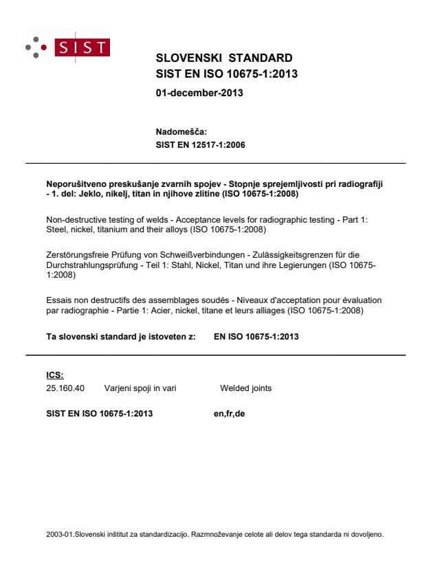 EN ISO 10675-1:2013