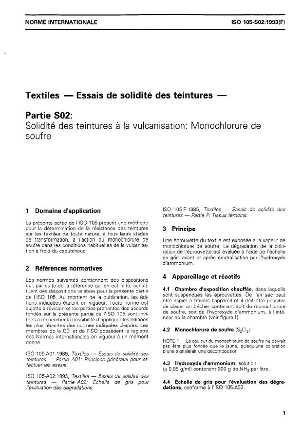 ISO 105-S02:1993 - Textiles -- Essais de solidité des teintures
