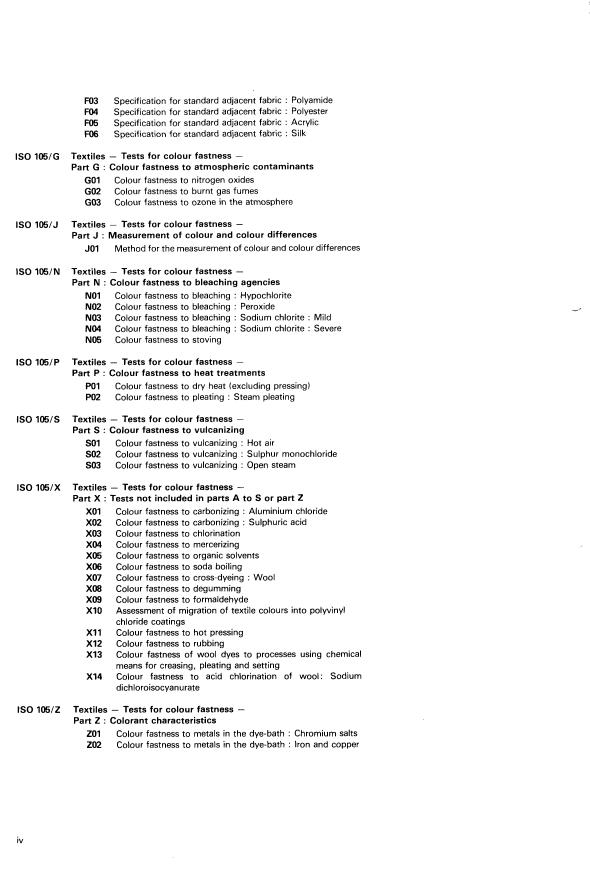 ISO 105-X:1984 ISO 105-X:1984 - Textiles -- Tests for colour fastness - Page 4 preview