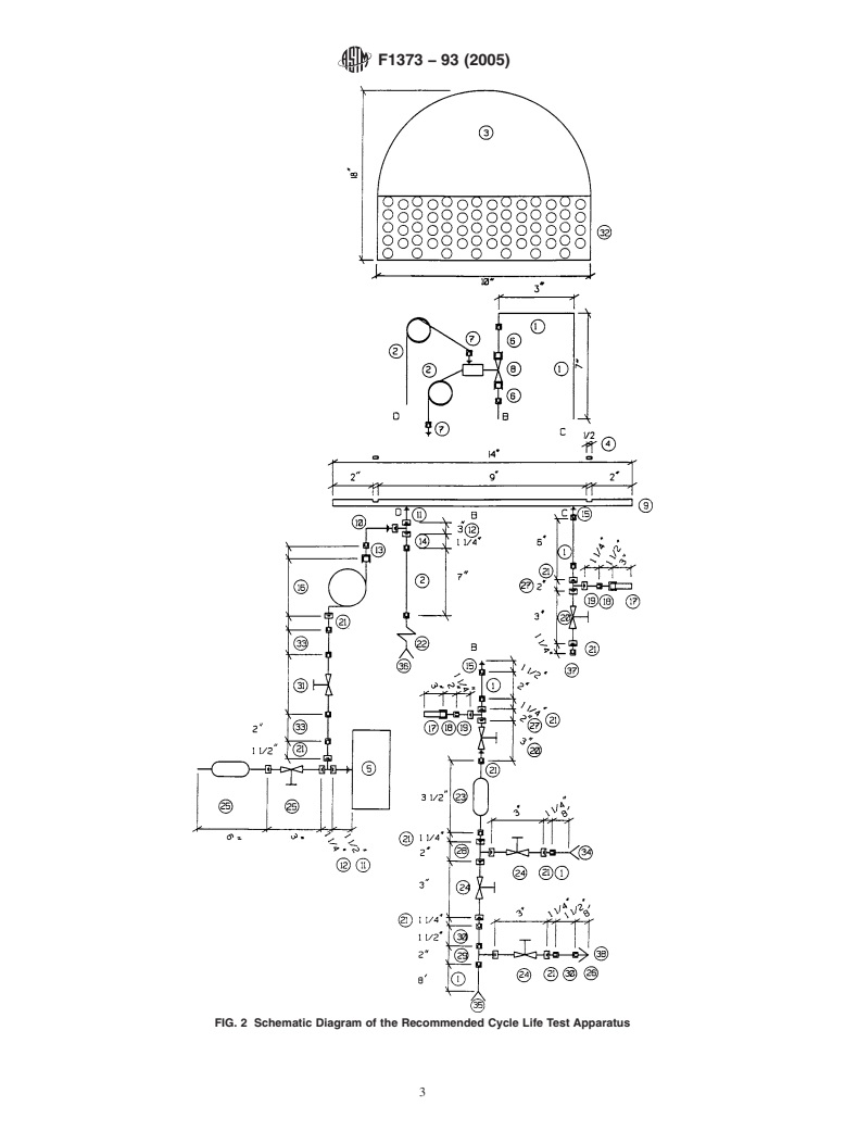 ASTM F1373-93(2005) - Standard Test Method for Determination of Cycle Life of Automatic Valves for Gas Distribution System Components