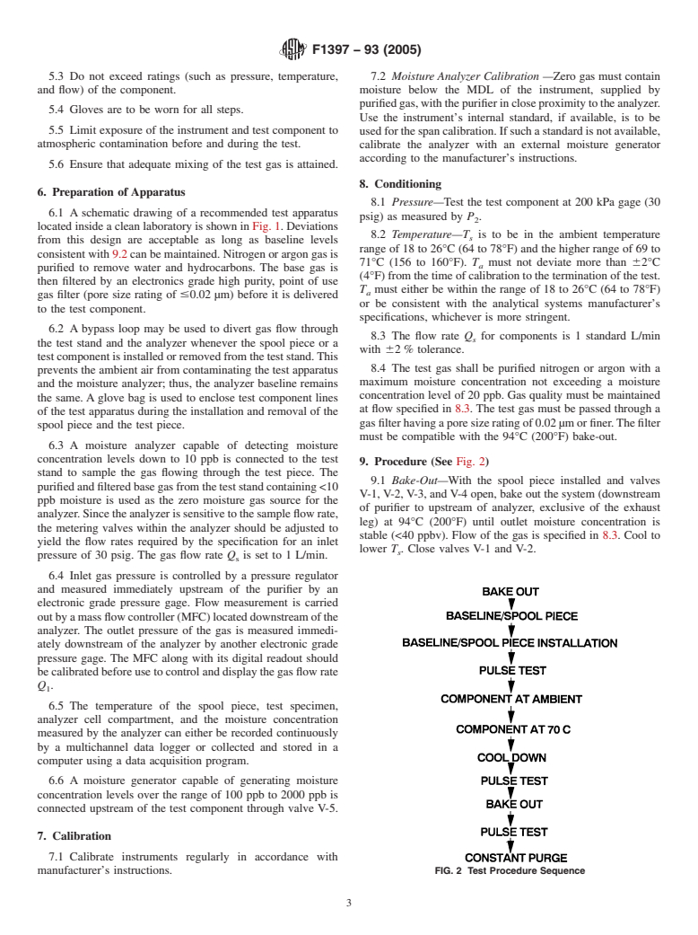 ASTM F1397-93(2005) - Standard Test Method for Determination of Moisture Contribution by Gas Distribution System Components