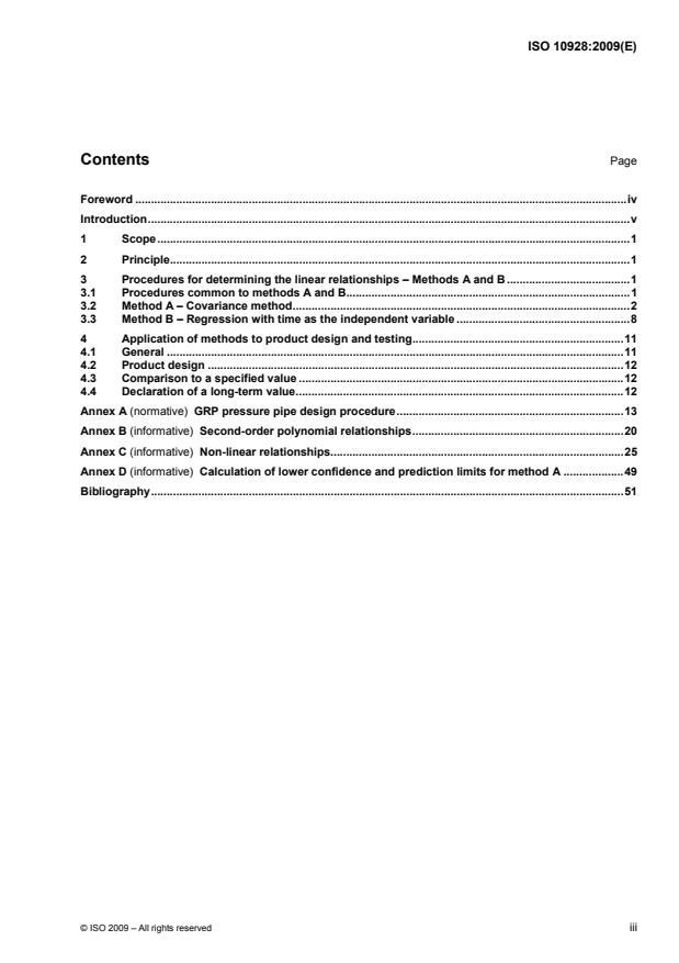 ISO 10928:2009 - Plastics piping systems -- Glass-reinforced thermosetting plastics (GRP) pipes and fittings -- Methods for regression analysis and their use