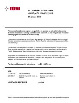 oSIST prEN 12067-2:2016 - Page 1 preview