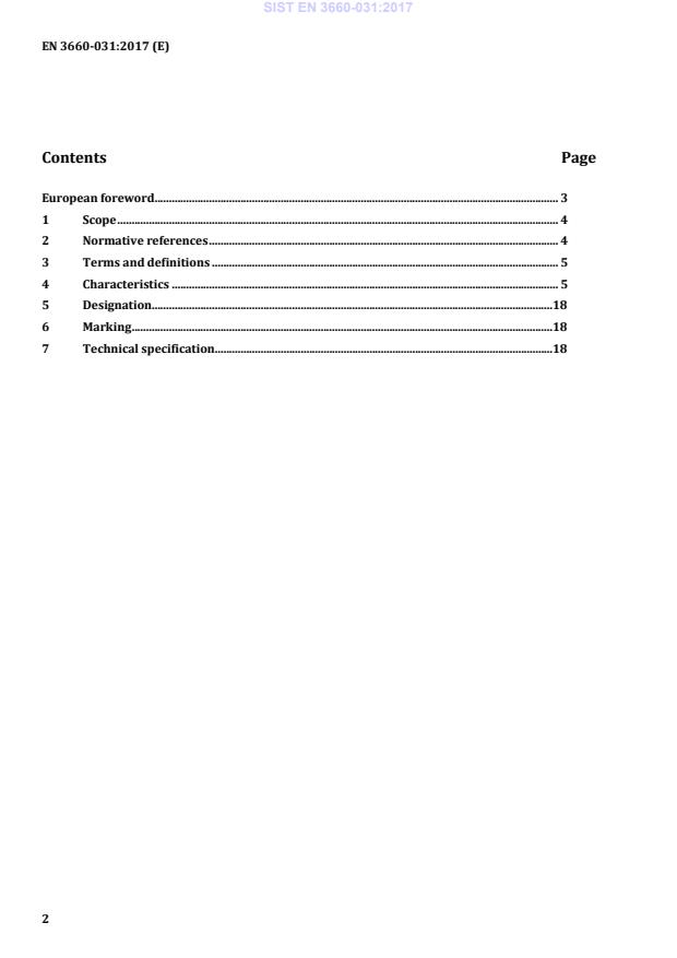 SIST EN 3660-031:2017 SIST EN 3660-031:2017 - Page 4 preview