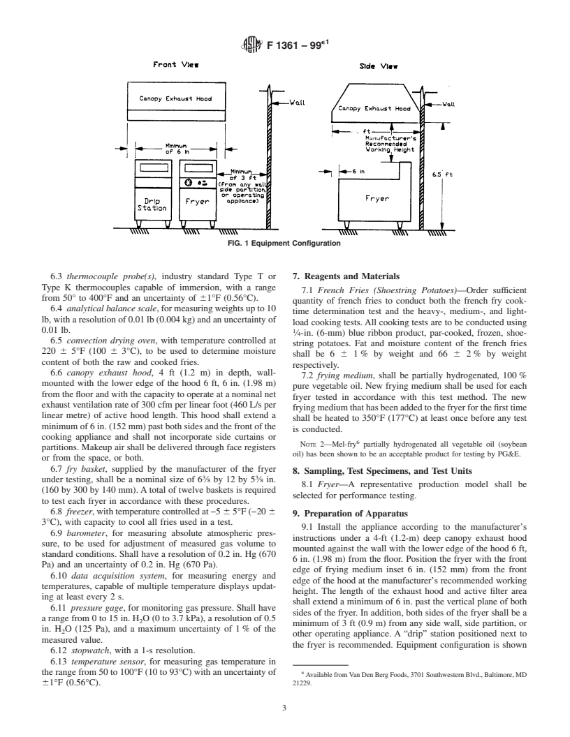 ASTM F1361-99e1 - Standard Test Method for Performance of Open Deep Fat Fryers