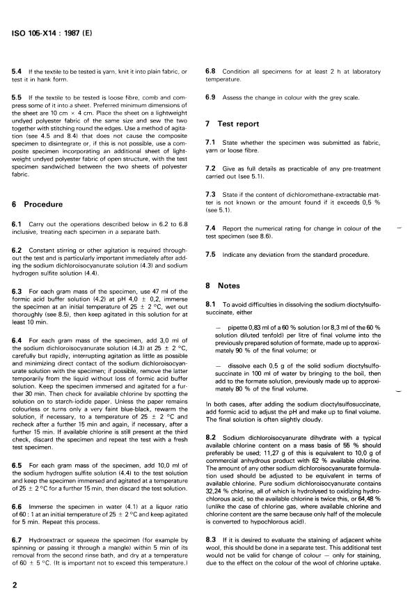 ISO 105-X14:1987 ISO 105-X14:1987 - Textiles -- Tests for colour fastness - Page 4 preview