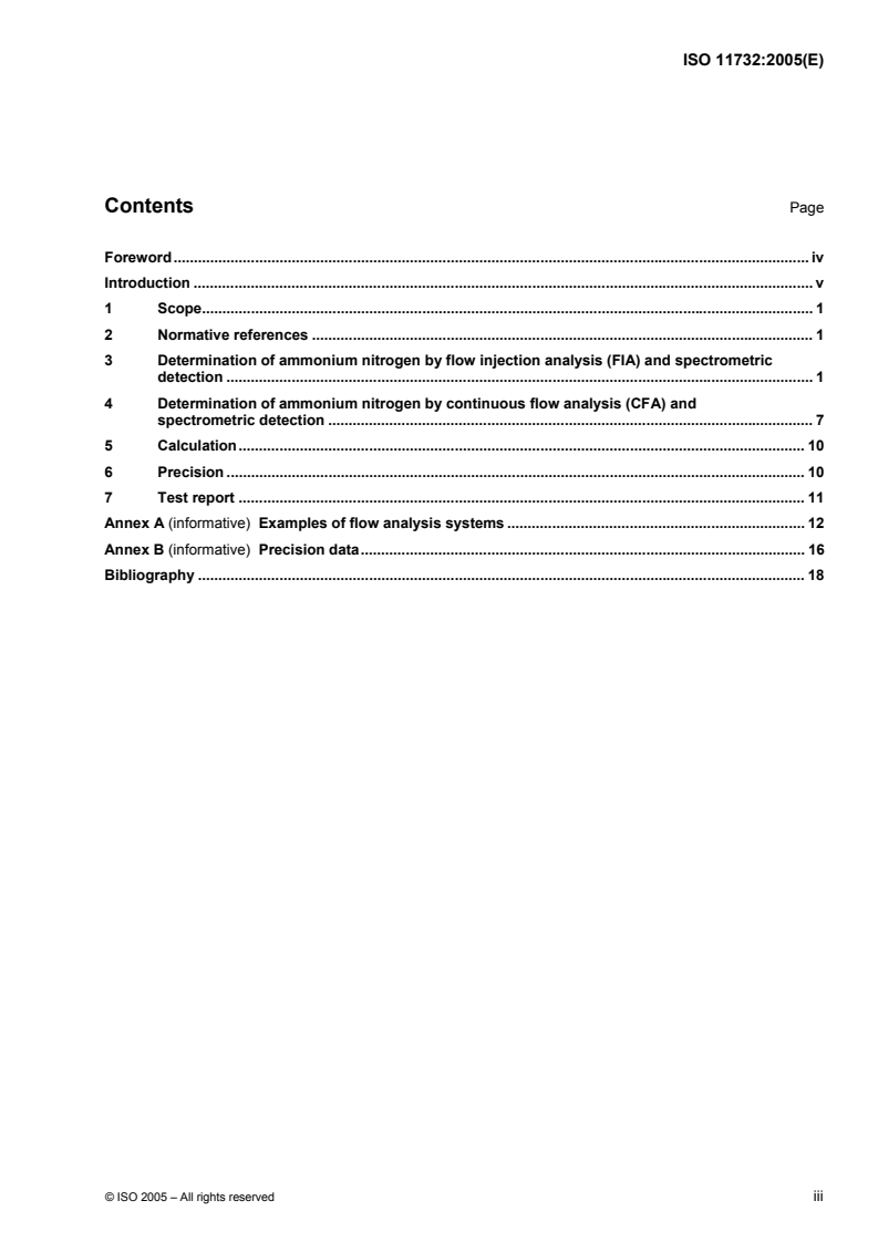 ISO 11732:2005 - Water quality — Determination of ammonium nitrogen — Method by flow analysis (CFA and FIA) and spectrometric detection
Released:2/4/2005