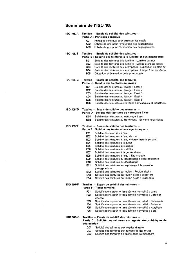 ISO 105-Z:1978 - Textiles -- Essais de solidité des teintures