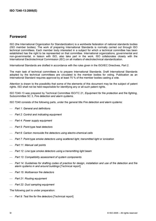 ISO 7240-13:2005 ISO 7240-13:2005 - Fire detection and alarm systems - Page 4 preview