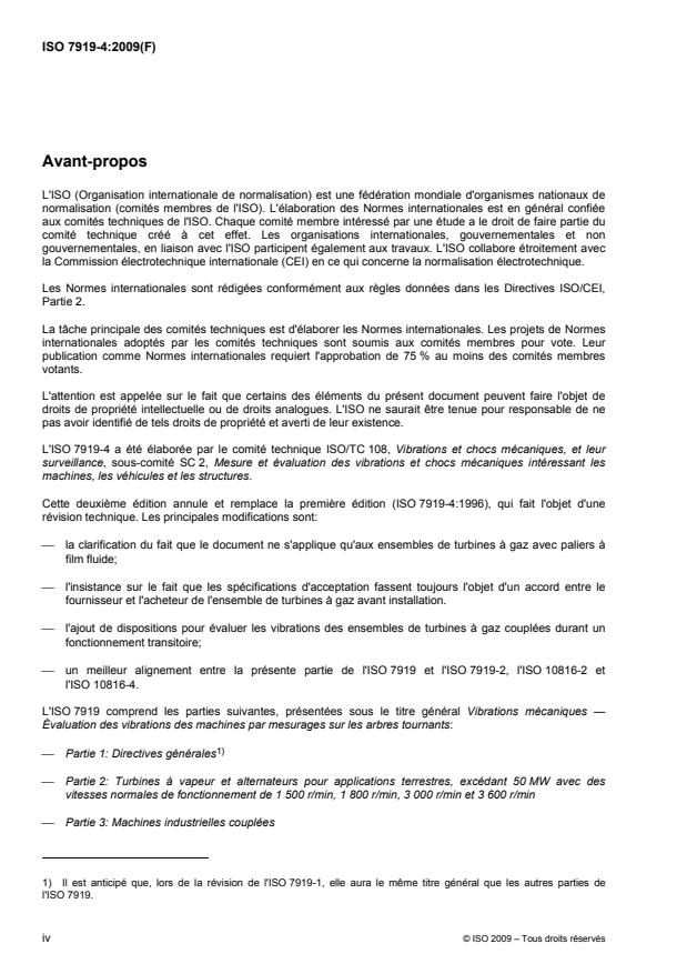 ISO 7919-4:2009 ISO 7919-4:2009 - Vibrations mécaniques -- Évaluation des vibrations des machines par mesurages sur les arbres tournants - Page 4 preview