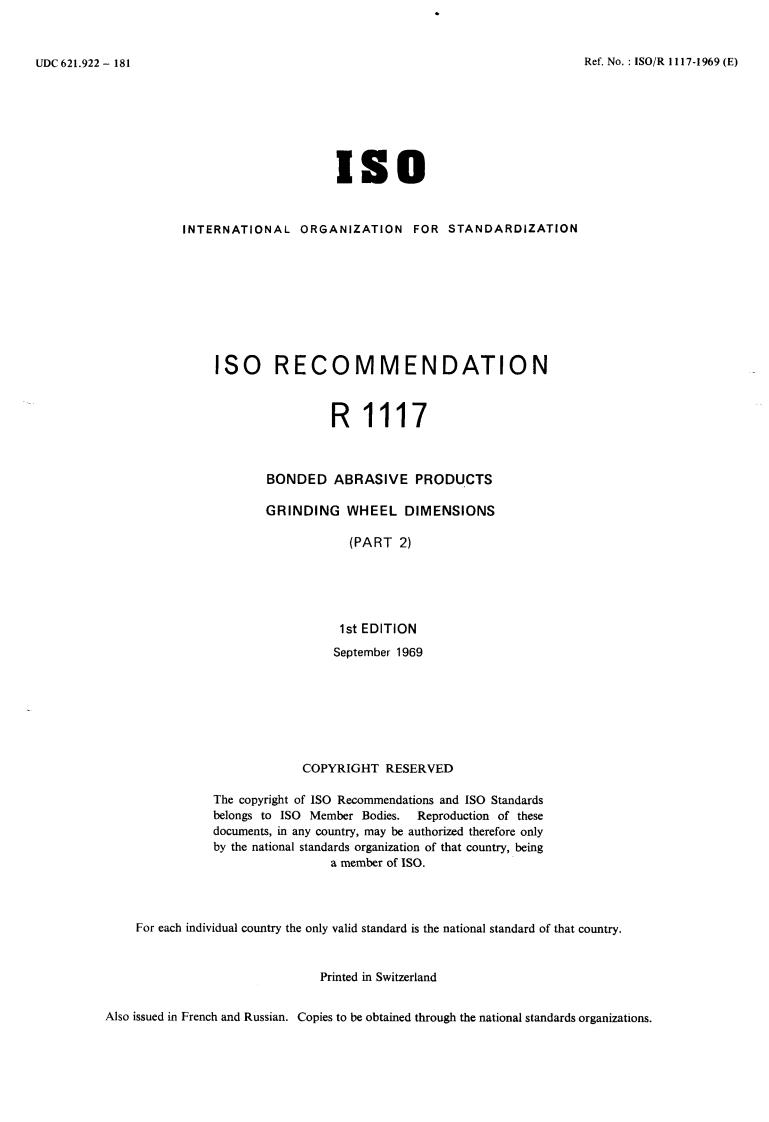 ISO/R 1117:1969 ISO/R 1117:1969 - Title missing - Legacy paper document
Released:1/1/1969 - Page 1 preview