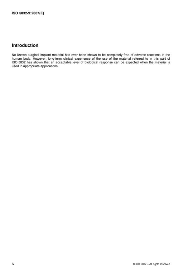 ISO 5832-9:2007 ISO 5832-9:2007 - Implants for surgery -- Metallic materials - Page 4 preview