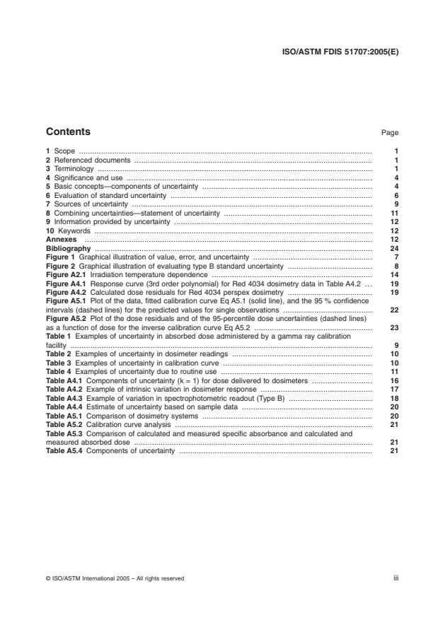 ISO/ASTM 51707:2005 - Guide for estimating uncertainties in dosimetry for radiation processing