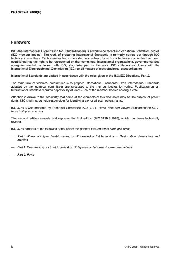 ISO 3739-3:2008 ISO 3739-3:2008 - Industrial tyres and rims - Page 4 preview