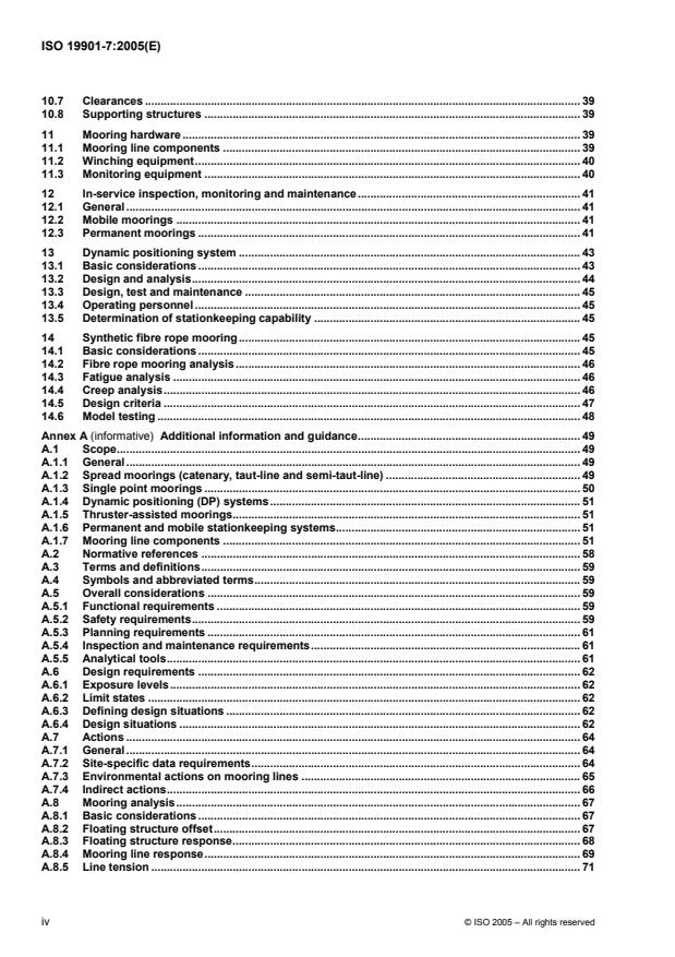 ISO 19901-7:2005 ISO 19901-7:2005 - Petroleum and natural gas industries -- Specific requirements for offshore structures - Page 4 preview