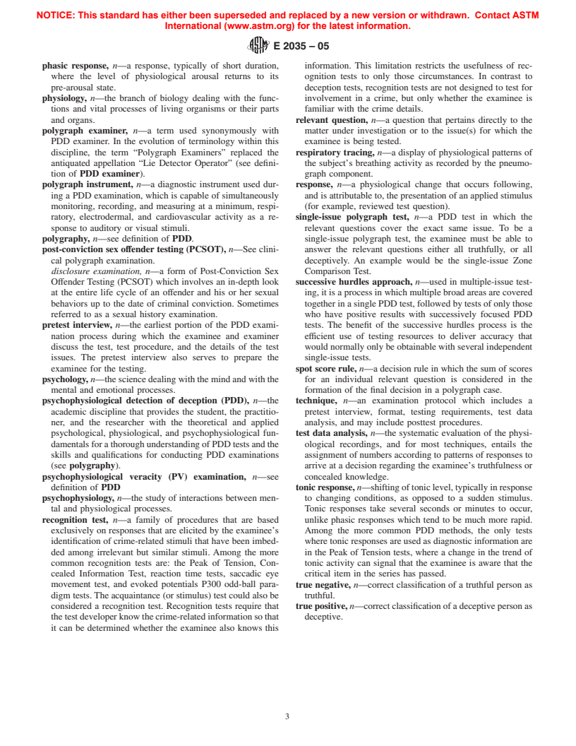 ASTM E2035-05 - Standard Terminology Relating to Forensic Psychophysiology