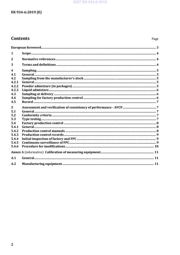 EN 934-6:2019 EN 934-6:2019 - Page 4 preview