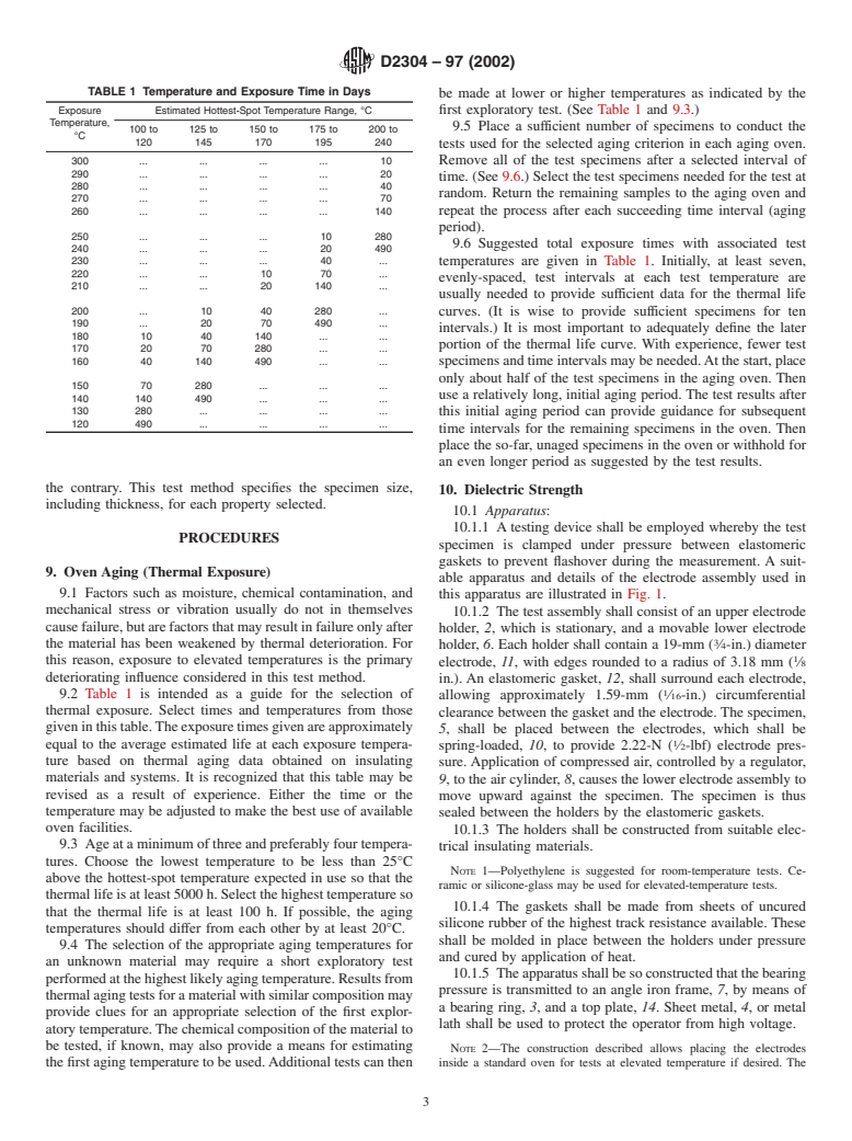 ASTM D2304-97(2002) - Standard Test Method for Thermal Endurance of Rigid Electrical Insulating Materials