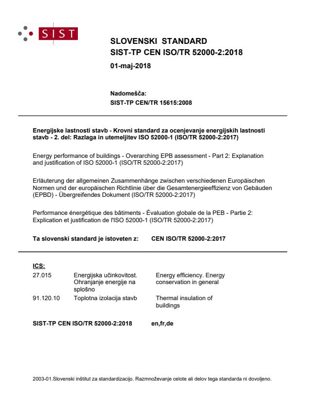 TP CEN ISO/TR 52000-2:2018 - BARVE