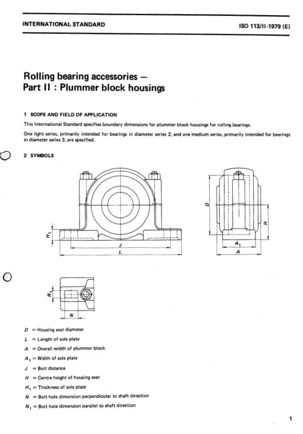 ISO 113-2:1979 - Rolling bearing accessories