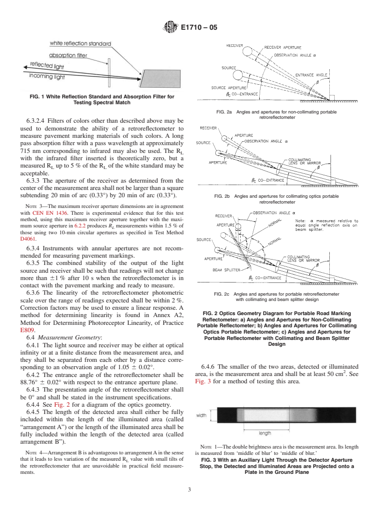 ASTM E1710-05 - Standard Test Method for Measurement of Retroreflective Pavement Marking Materials with CEN-Prescribed Geometry Using a Portable Retroreflectometer