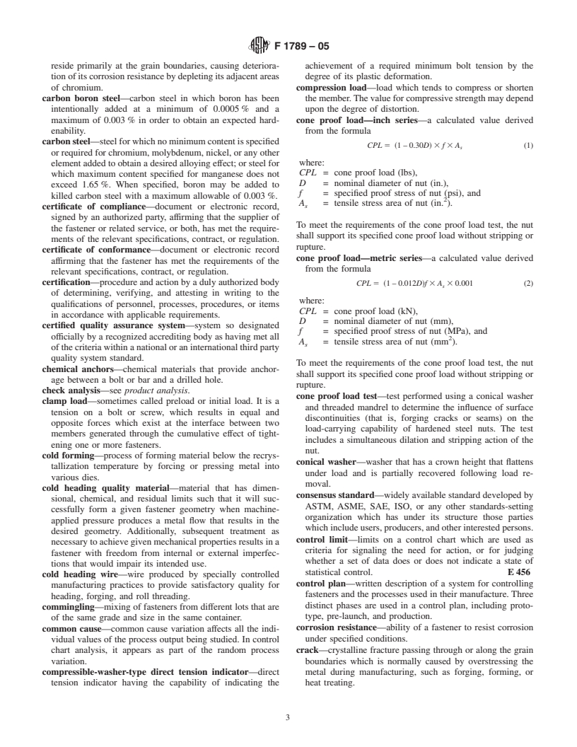 ASTM F1789-05 - Standard Terminology for F16 Mechanical Fasteners
