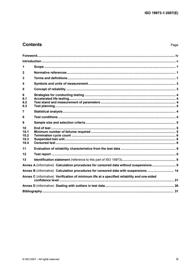 ISO 19973-1:2007 - Pneumatic fluid power -- Assessment of component reliability by testing