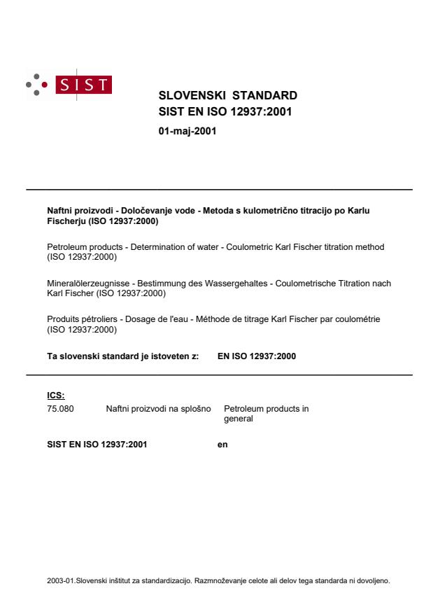 EN ISO 12937:2001