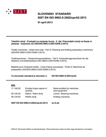 EN ISO 9902-5:2002/oprA2:2013